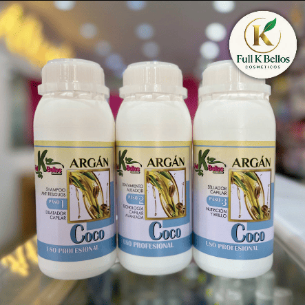 Alisado argan coco medio 3 pasos 250 ml