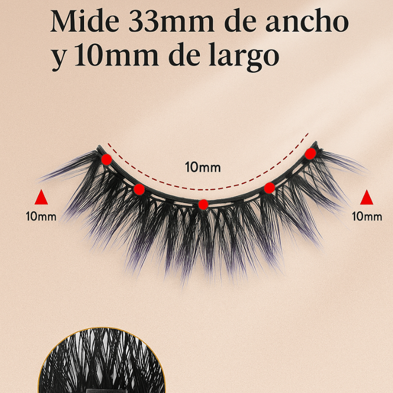 ✨ Pestañas Magnéticas Premium – Look Impactante al Instante